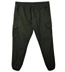 Kargo Cepli Büyük Beden Likralı Jogger Pantolon