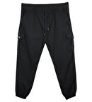 Kargo Cepli Büyük Beden Likralı Jogger Pantolon