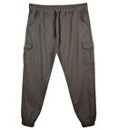 Kargo Cepli Büyük Beden Likralı Jogger Pantolon