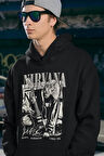 Nirvana Kurt Cobain 1982-94 Baskılı Unisex Oversize Rock Metal Hoodie
