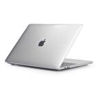 Apple Macbook 13.3' Air M1 Uyumlu Fuchsia MSoft Kristal Şeffaf 1mm İncelikte Koruyucu Kılıf