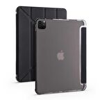 Apple iPad Pro 12.9 2021 (5.Nesil) Uyumlu Kalemlikli Premium Standlı Katlanabilir Uyku Modu Özellikli Tablet Kılıfı