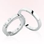 Beyaz Altın Alyans 4707