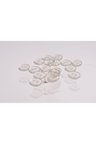 Polyester Düğme Şeffaf 15mm 20 Adet