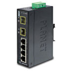 Planet PL-ISW-621TF 4 Port 10/100/Base-Tx 2 Port 100Base-Fx SFP Enüstriyel Switch