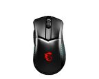 MSI GG CLUTCH GM51 LIGHTWEIGHT WIRELESS GAMING MOUSE MAX 26000 DPI OPTIK SENSOR 7KEY WITH WHEEL RGB LED MYSTIC LIGHT KABLOSUZ OYUNCU FARESI
