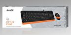 A4 TECH F1010 Q Türkçe USB Multimedya Turuncu Klavye+ Mouse