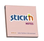 Hopax Stickn Yapışkanlı Not Kağıdı 76X76 Mm Pastel Pembe 90 Yaprak 12 Li (1 Paket 12 Adet)