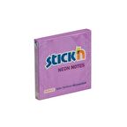 Hopax Stickn Yapışkanlı Not Kağıdı 76x76 Neon Mor 100 Yp He21210