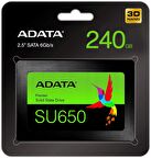 Adata SU650 2.5 İnç 240 GB Sata 450 MB/s 520 MB/s SSD 