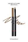 İnce Altıgen Uçlu Kaş Kalemi Clio Kill Brow Auto Hard Brow Pencil (03 Peanut Brown)