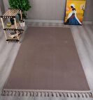 My Evilla Modern Dekoratif   Örgü Saçaklı Simirna  Peluş  Halı Yolluk 