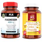 Flx Magnesium Elemental Complex 400 Mg 60 Tablet + Ncs Vitamin C Çinko Propolis 120 Tablet