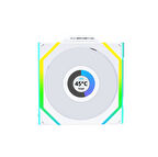 Lian Li UNI FAN REVERSE SL WIRELESS LCD 1x120mm Beyaz Kasa Fanı 