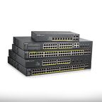 ZYXEL GS1920-24HP V2 24P 100/1000 + 4xDUALSFP L2 YÖNETİLEBİLİR HYBRID NEBULAFLEX POE SWITCH (375 WATT)