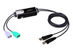 Aten CS62KM 2 Port USB Boundless Cablo KVM Switch Kablosu