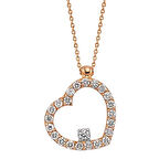 Harem Altın 18 Ayar Altın Pırlanta Kalp Kolye 47227-2