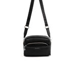 Silver Polo  Kadın Çapraz Çanta 1201-47231 SILVER POLO ÇAPRAZ Kadın ÇANTASI M86 SİYAH-MAT SİYAH