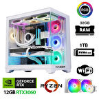 Xaser Sword X100 Ryzen 5 5600 32GB Ram 1TB M.2 NVMe SSD 12GB RTX3060 Sıvı Soğutmalı Oyuncu Bilgisayarı