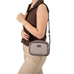 Silver Polo  Kadın Çapraz Çanta 1111-47420 SILVER POLO ÇAPRAZ Kadın ÇANTASI M191 KAHVE SARI-MAT KAHVE