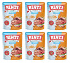 Rinti Pouch Tavuklu Yavru Köpek Yaş Mama 400 Gr. X 6 Adet