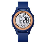 COCKPIT CK-3758BE LACİVERT SİLİKON KORDON DİJİTAL KADIN KOL SAATİ