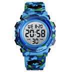 COCKPIT CK-5548BE KAMUFLAJ SİLİKON KORDON DİJİTAL ERKEK KOL SAATİ