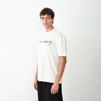 Grafik Baskılı Unisex Günlük Stil Beyaz Pastel Tonlu Oversize Tişört