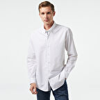 Nautica Erkek Beyaz Classic Fit Gömlek