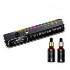 Çok Fonksiyonlu Akıllı Sprey Araba Koku Geçici Park Numaratör  Araba Ortam Işığı İç Süsleme