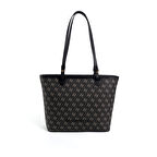 Silver Polo  Kadın Omuz Çantası 1204-47832 SILVER POLO Kadın ÇANTASI M178 FÜME-MAT SİYAH