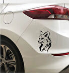 Araba Tilki Sticker yapıştırma 18Cm