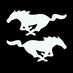 Binicilik At Sticker Resmi Beyaz Renk 22Cm