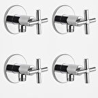 4'LÜ Taharet Musluğu Artı kullanım   Pirinç Gövde, AÇ-KAPA kullanım