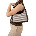 Silver Polo  Kadın Omuz Çantası 1187-47870 SILVER POLO Kadın ÇANTASI M191 KAHVE SARI-MAT KAHVE