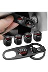 Audi Logolu Tt Uyumlu Metal Sibop Kapağı Anahtarlık Set
