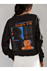The Weeknd 103.5 Dawn Fm Yazılı Unisex Oversize Rapper Sweatshirt