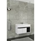 Napoli 85 Cm Beyaz Lavabolu Alt Modül