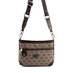 Silver Polo  Kadın Çapraz Çanta 1160-47939 SILVER POLO ÇAPRAZ Kadın ÇANTASI M178 KOYU BEJ-MAT KAHVE