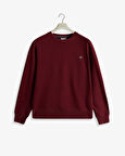 GANT Erkek Bordo Regular Fit Bisiklet Yaka Sweatshirt