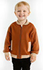 Erkek Çocuk 3iplik  Şardonlu Kışlık Uzun Kollu Fermuarlı Hırka
