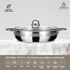 SAPHİRE SAPHİRE 30X09 BASIK TENCERE CAM KAPAK