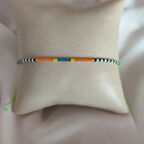 Uretti - Buket 8636 - El İşi Miyuki Boncuk İşlemeli Bileklik 23cm - Neon  Yeşil