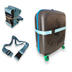 Premium Buz Mavisi Rengi Valiz Kemeri 