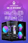 Game Master GM-X1 Ryzen 5 5600 16GB Ram 512GB M.2 RTX3050 6GB 96 Bit Ekran Kartlı RGB Mini Akvaryum Siyah Gaming Kasa