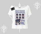 Kayık Yaka Tshirt Twitch Emotes Cute Girl Anime Expression