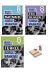 LGS 8. Sınıf Beceri Temelli Soru Bankası Matematik Fen ve Türkçe 3lü Set