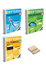 LGS 8. Sınıf Matematik Fen Bilimleri ve Türkçe Defterim 3lü Set
