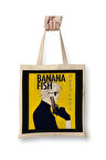 Banana Fish Ash Lynx Eiji Okumura Anime Bez Çanta Uzun Saplı Alışveriş Çantası Plaj Çantası
