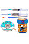 SolderPaste MEChnic 138C Krem Lehim 42g Sıvı Lehim ve Flux Lehim Toplama Fırça Seti 3,5MM 5İN1